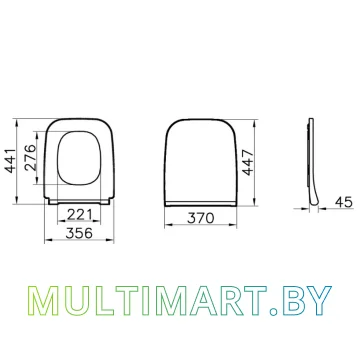Сиденье для унитаза Vitra Shift 191-003-009 картинка 5